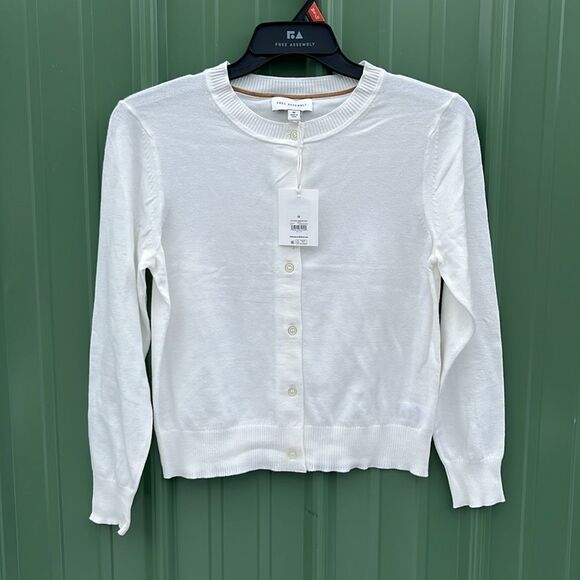 Women’s Cozy Yarn Crewneck Cardigan Sweater with Long Sleeves Size M - Picture 1 of 7